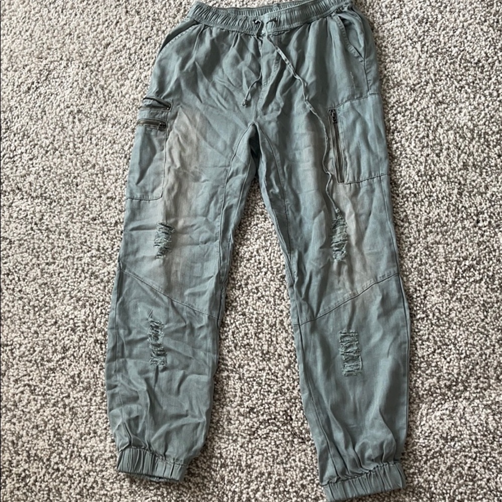 Vintage Havana army joggers w zippers